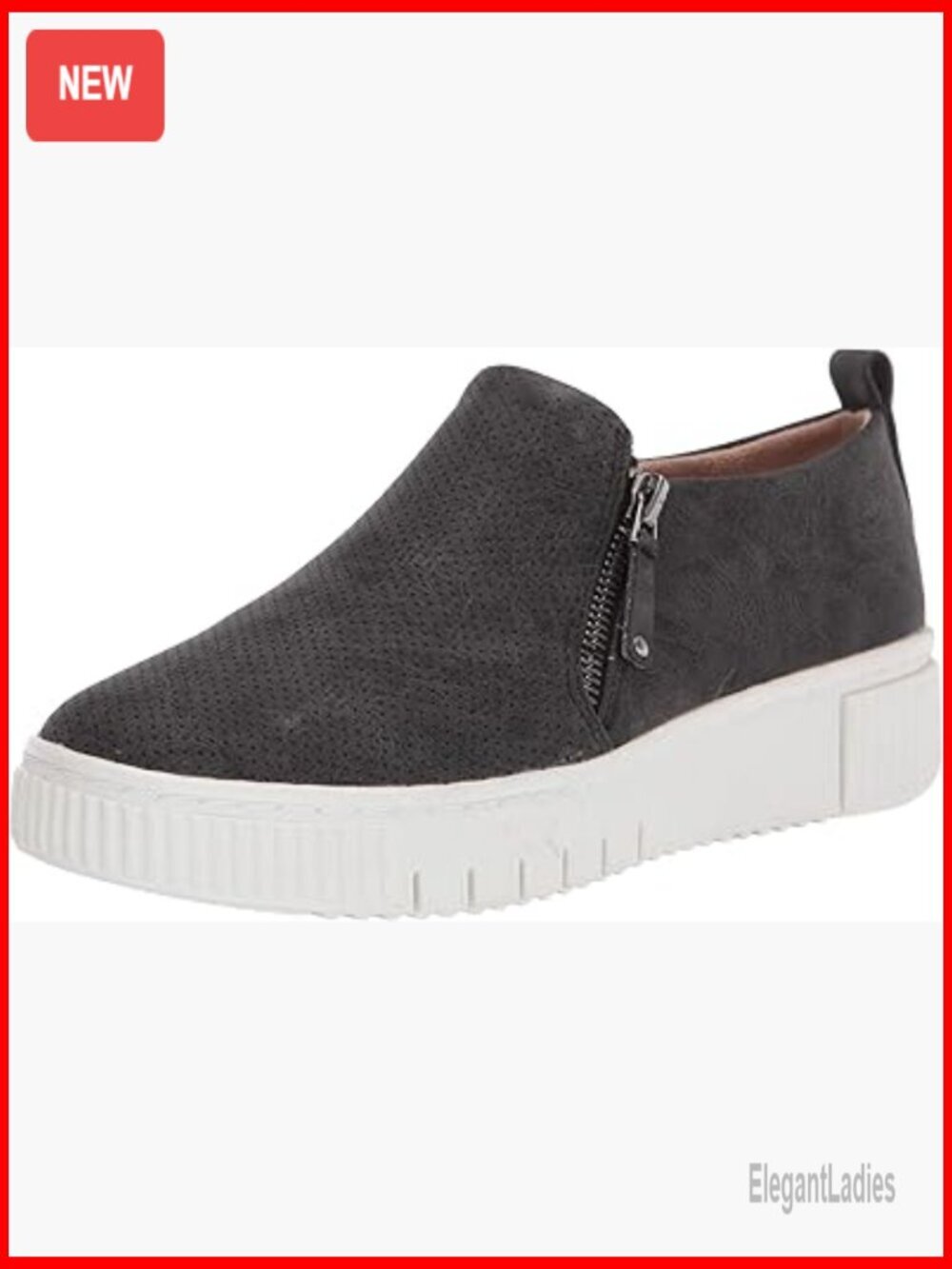 Women's Slip-On Sneakers with Arch Support, Memory Foam, Platform